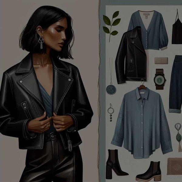 How Can You Pair a Structured Vegan Leather Jacket with Ethical Fashion Pieces?